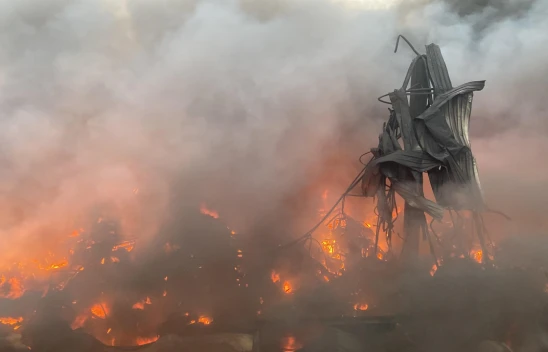 Lojistik Deposunda Büyük Yangın!