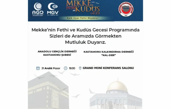 Mekke'nin Fethi Ve Kudüs Gecesi Düzenlenecek