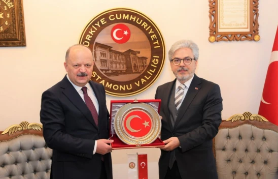 Milli Eğitim Bakan Yardımcısı  Ömer Faruk Yelkenci'den Vali Meftun Dallı'ya Ziyaret