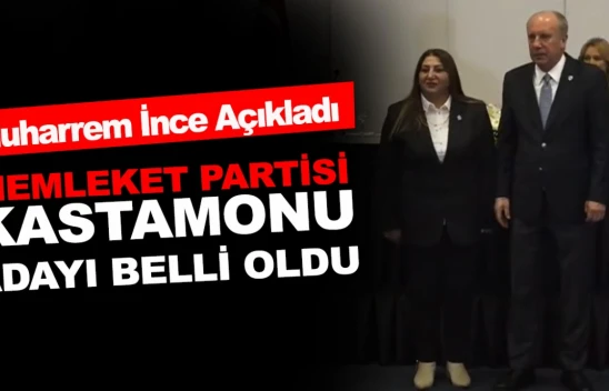 Muharrem İnce Açıkladı, Memleket Partisi Kastamonu Belediye Başkan Adayı Belli Oldu