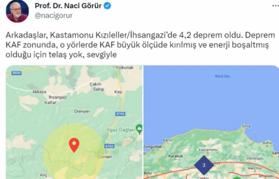 Naci Görür'den 'telaş yok' açıklaması