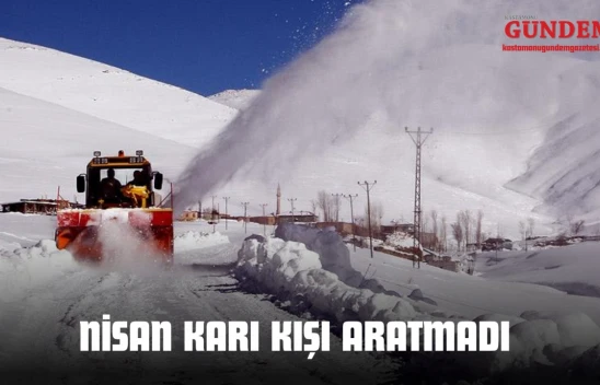 Nisan Karı Kışı Aratmadı: Köy Yolları Kapandı!