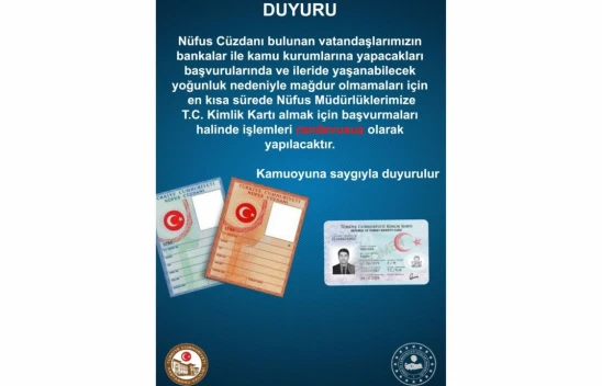 Nüfus Cüzdanı Duyurusu Yapıldı