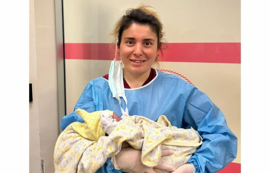 O İlçede 2025 Yılının İlk Bebeği Dünyaya Geldi