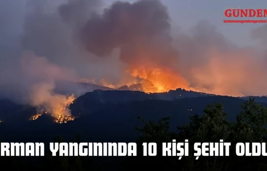 Orman Yangınında 10 Kişi Şehit Oldu