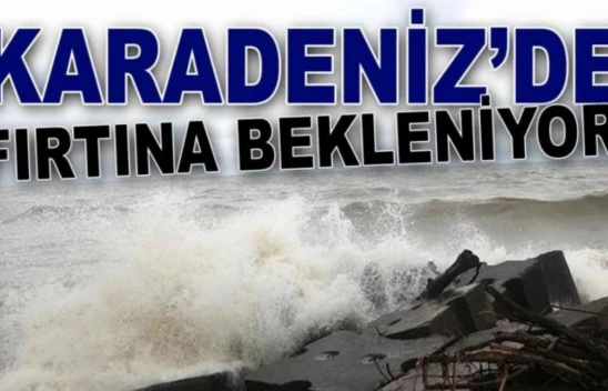 Orta Karadeniz'de Fırtına Uyarısı
