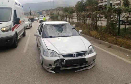 Otomobilin Çarptığı Yaya Yaralandı
