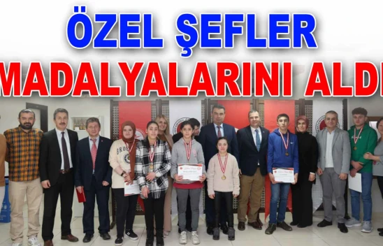 Özel Şefler Madalyalarını Aldı