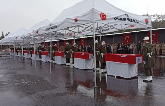 Pençe-Kilit Şehitleri Memleketlerine Uğurlandı