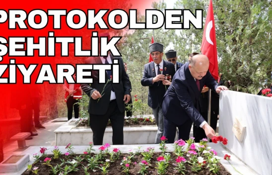 Protokolden Şehitlik Ziyareti
