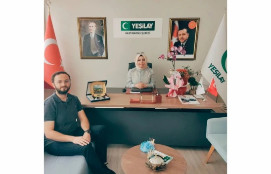 Psikolog Can Ahmet Boz'dan Yeşilay Kastamonu Şubesi'ne Ziyaret