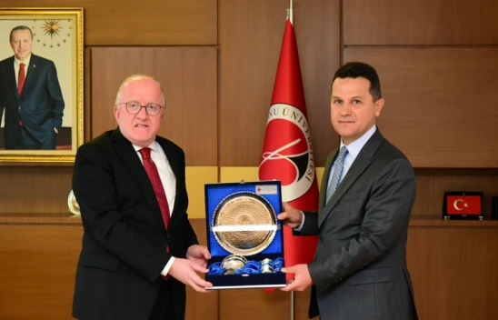 Rektör Aydın'dan, Rektör Topal'a Ziyaret