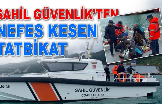 Sahil Güvenlik'ten Nefes Kesen Tatbikat