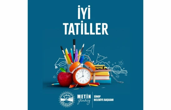 Sinop Belediyesi'nden Yarıyıl Tatili Mesajı