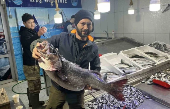 13 Kiloluk Dev Levrek Yakalandı