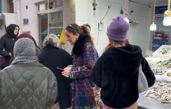 Fırtına Sonrası Balık Tezgahları Doldu