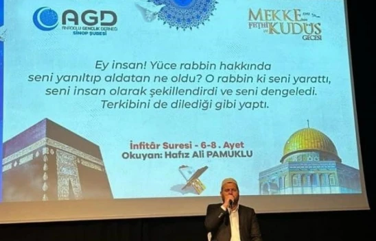 Sinop'ta Mekke'nin Fethi ve Kudüs Gecesi Programı Düzenlendi