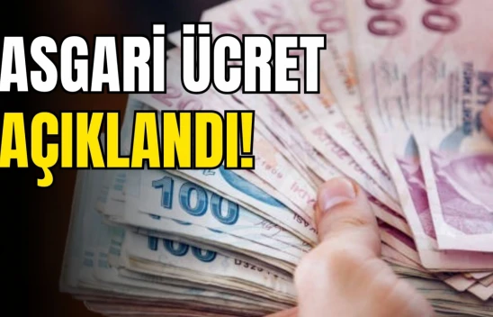 Son Dakika! Asgari Ücret Açıklandı!