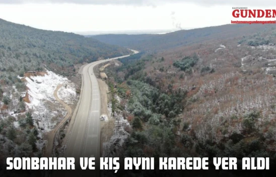 Sonbahar Ve Kış Aynı Karede Yer Aldı