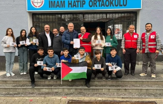 Sungurlu İmam Hatip Orta Okulundan Filistin'e Destek
