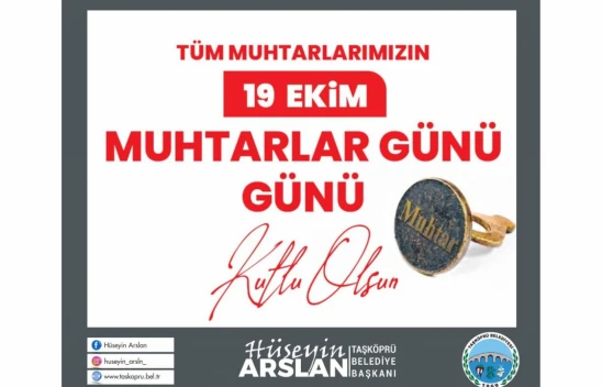 Taşköprü Belediyesi'nden Muhtarlar Günü Kutlaması