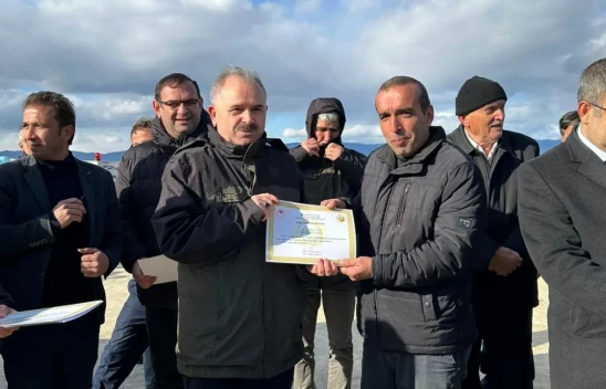 Taşköprü'de Yangın Söndürme Tankeri Dağıtıldı