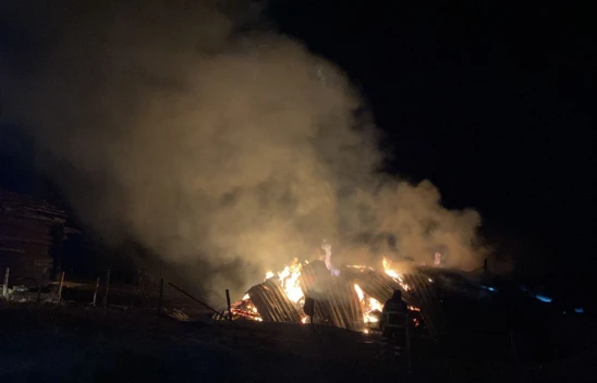 Taşköprü'de yangın