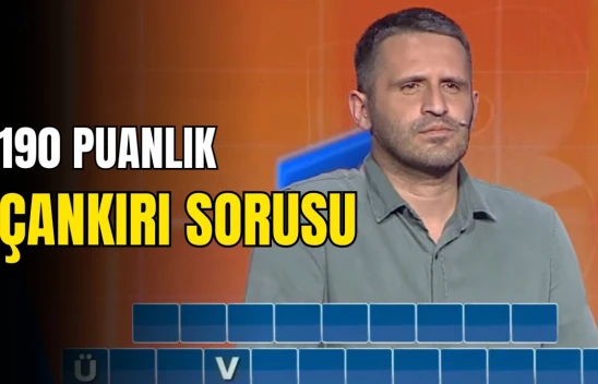 Televizyonda 190 Puanlık Çankırı Sorusu