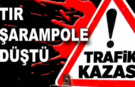 Tır Şarampole Düştü: 1 Yaralı