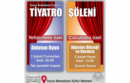 Tosya Belediyesi'nden Tiyatro Etkinliği