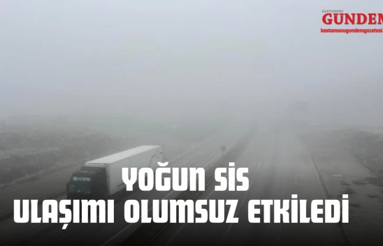 Tosya'da Sis Ulaşımı Olumsuz Etkiledi