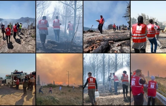 Türk Kızılay, 127 Orman Yangınında Sahada Görev Aldı