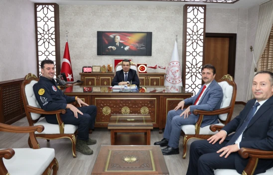 TUSAŞ Test Pilotundan Hasan Gümüş'e Ziyaret