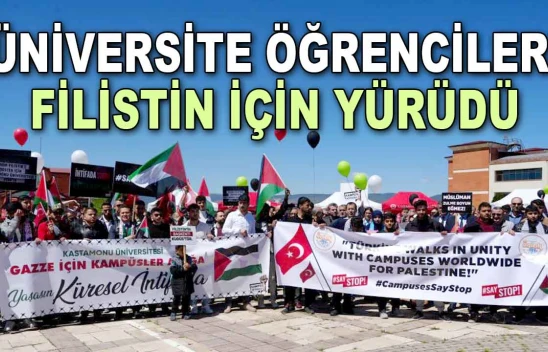 Üniversite Öğrencileri Filistin için Yürüdü
