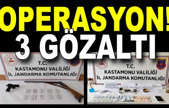 Uyuşturucu Operasyonu, 3 Gözaltı