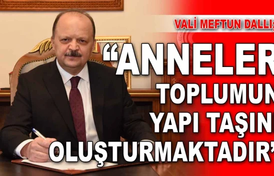 Vali Meftun Dallı: 'Anneler Toplumun Yapı Taşını Oluşturmaktadır'