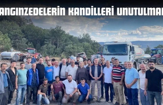 Yangınzedelerin Kandilleri Unutulmadı