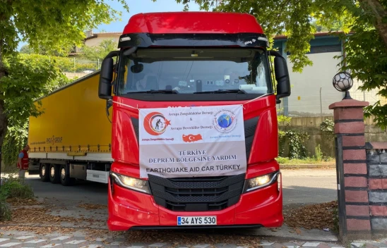 Yardım tırı Zonguldak'a ulaştı