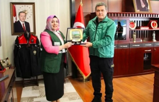 Yeşilay Kastamonu Şubesi, Emniyet Müdürü Kayhan Ay'ı Ziyaret Etti