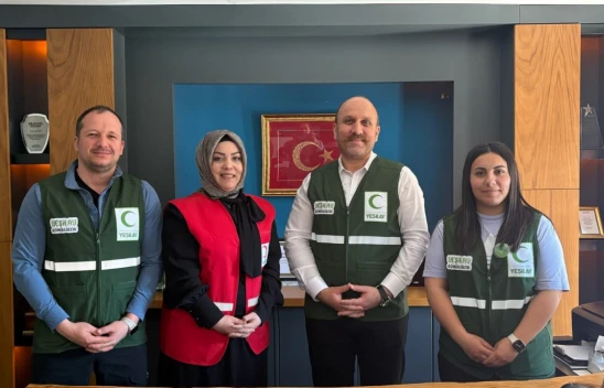 Yeşilay Kastamonu Şubesi'nden Kızılay Kastamonu Şubesine Ziyaret