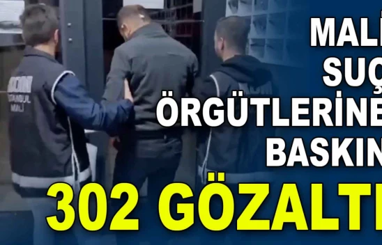 Mali Suç Örgütlerine Baskın 302 Gözaltı