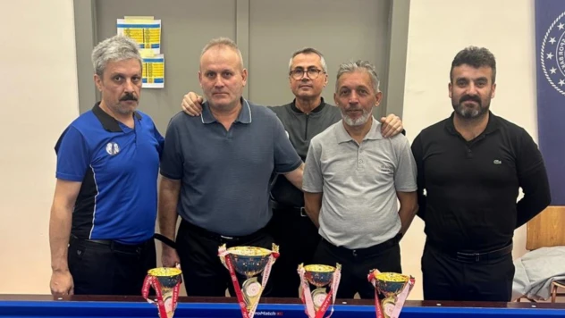 3 Bant Bilardo İl Birinciliği Tamamlandı