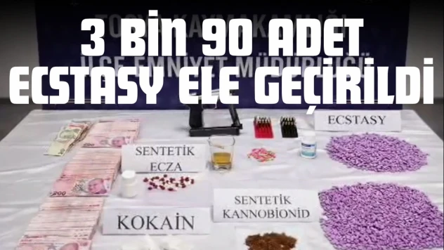 3 Bin 90 Adet Ecstasy Ele Geçirildi