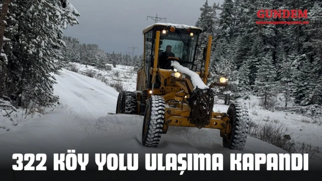 322 Köy Yolu Ulaşıma Kapandı
