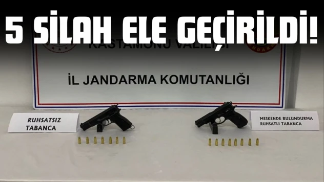5 Silah Ele Geçirildi!