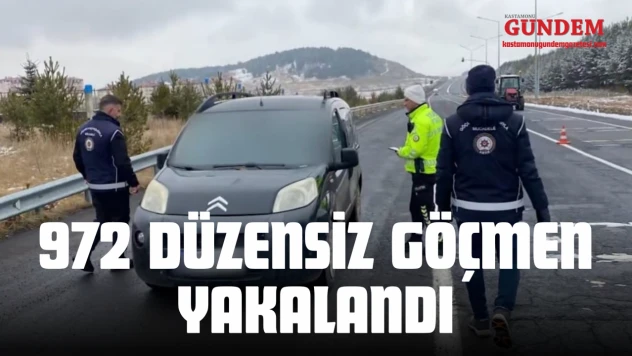 972 Düzensiz Göçmen Yakalandı