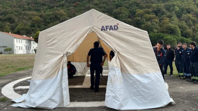 AFAD'dan Çadır Kurma Eğitimi