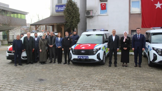 Ağlı İlçe Emniyet Teşkilatına Yeni Araçlar Teslim Edildi