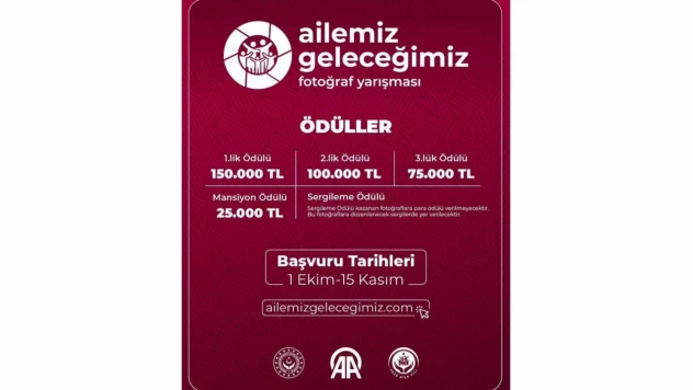 Ailemiz, Geleceğimiz Fotoğraf Yarışması İçin Başvurular Başladı