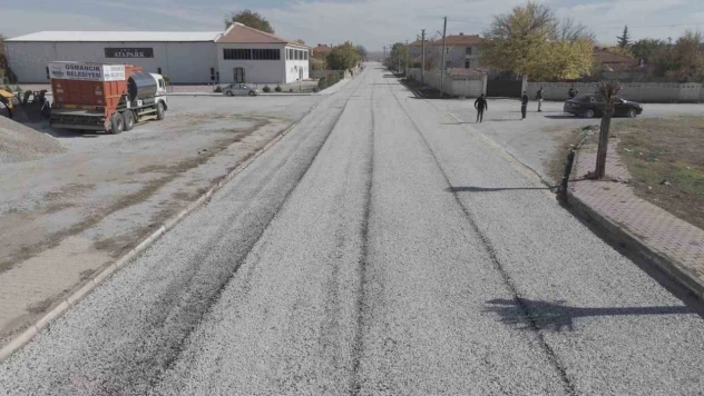 Alaca'da Sokaklar Asfaltlanıyor